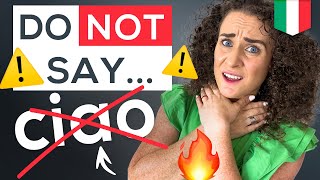 DO NOT say 'CIAO'! Say 'Hello' PROPERLY! in Italian 📚FREE PDF (Italian Phrases for Travel)
