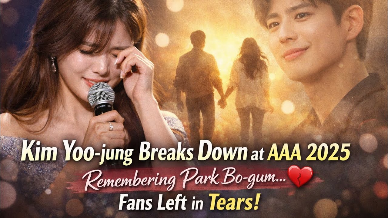 Kim Yoo -jung Breaks Down at AAA 2025 Remembering Park Bo-gum Fans Left in Tears