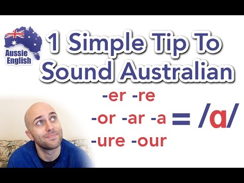 Vidéo: Faire un accent australien ?