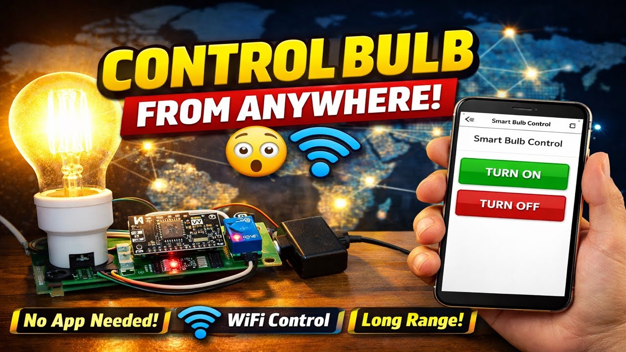 IoT Based Smart Bulb Control Via Webserver 