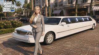 Gta 5 Let's Go To Work As RICHMAN Hotel Female Limousine Driver Services/Jobs! screenshot 1