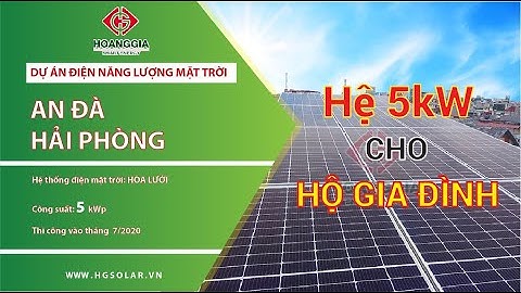 HGS -Lắp điện mặt trời trên sân thượng cho hộ gia đình