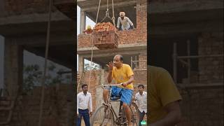 😳🚴 Cycle se upar ja rahi hai ईंटें?! Desi Jugaad Level 💯🔥
