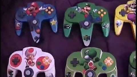 Nintendo 64 custom character controllers painted