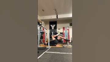 Single leg hamstring bridge off bench