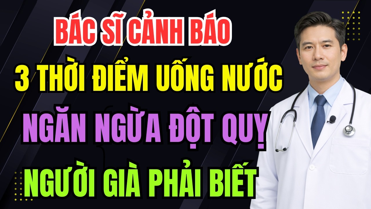 3 Thời Điểm Uống Nước Giúp Ngăn Đột Quỵ Cực Hiệu Quả. Người Già Nhất Định Phải Biết!