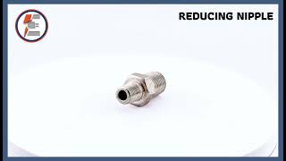 Reducing Hex Nipple 1/4' x 1/8' | Brass Pipe Fitting | Durable Threaded Connector