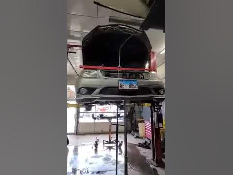 08 mercedes benz oil pan replacement - YouTube