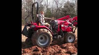 Tractor Plowing with A Hydrostatic Transmission TYM T474