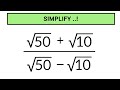 Simplify | A Nice Square Root Simplification Question | No Calculator 🛑