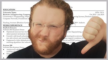 Software Engineers GARBAGE Resume Gets Zero Interviews | Resume Review Ep 272