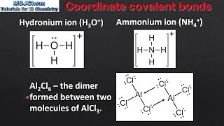 4.3 Coordinate covalent bonds (SL)