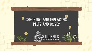 Checking and Replacing Belts and Hoses
