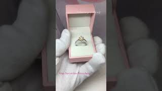 Unique Solitaire Ring - 925 Sterling Silver