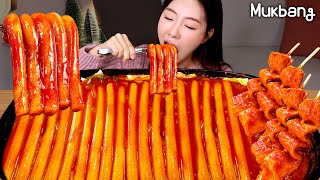 ต๊อกบกกีเผ็ดเกาหลี เค้กปลาเผ็ด ชีส & ไข่คิมบับกินโชว์ 🔥 spicy tteokbokki and kimbap asmr mukbang