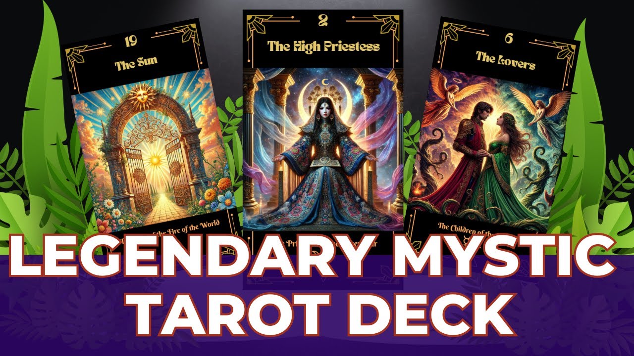 LEGENDARY MYSTIC TAROT DECK By Ocean Moonflower, Empress Moon Tarot 777
