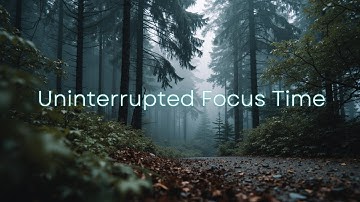 Misty Forest Ambiance for Deep Work | Focus Music for Uninterrupted Productivity Now ✨