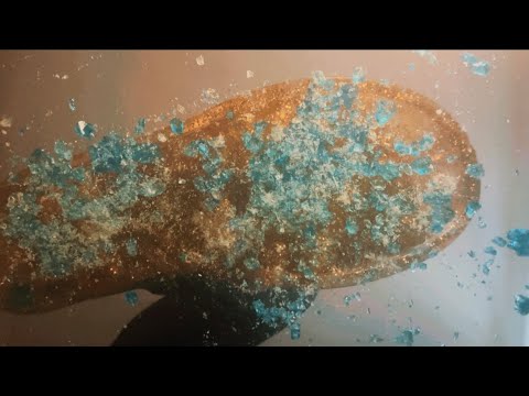 ASMR/ Clear jelly shoes under glass 😇😴