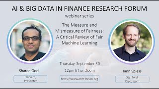 Abfr Webinar With Sharad Goel And Jann Spiess