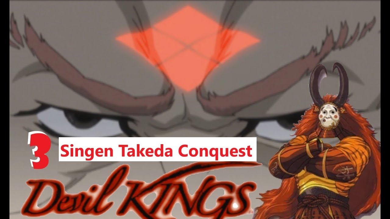 Devil Kings Red Minatour, Takeda Singen Conquest Battle #3 | Devil King GamePlay vs Kahz