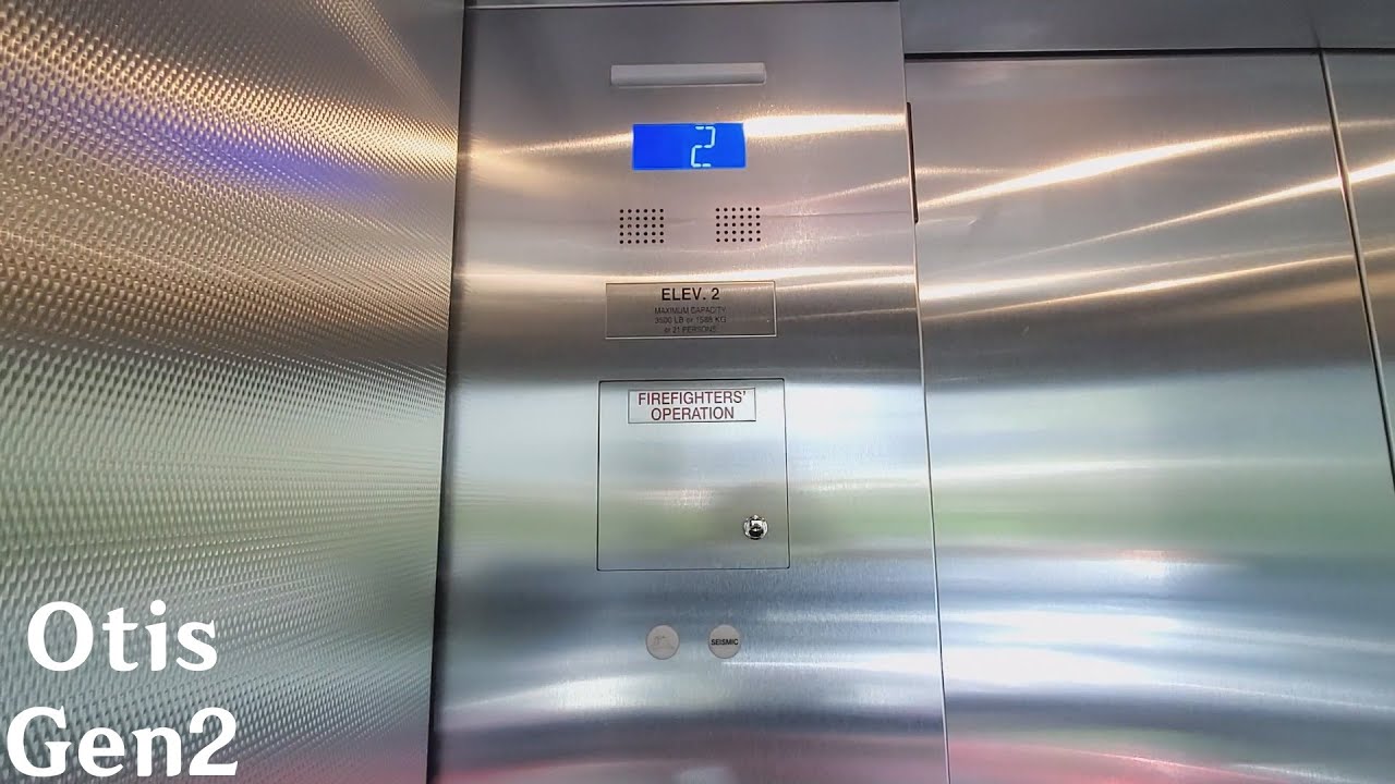 Scenic Otis Gen2 Traction Elevators At The Cove At Oyster Bay Parking 