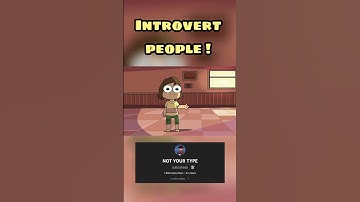 INTROVERT PEOPLE  ! ||CREDIT-@NOTYOURTYPE |#shorts #rgbucketlist #notyourtype #animation #viral
