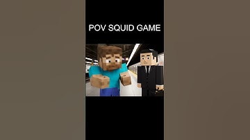 POV SQUID GAME  #minecraft #steve #steveclips #steveshow #squidgame #squidgame3