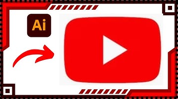 How to create YouTube play button in adobe illustrator #tutorial #adobe #design #logo