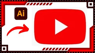 How to create YouTube play button in adobe illustrator #tutorial #adobe #design #logo