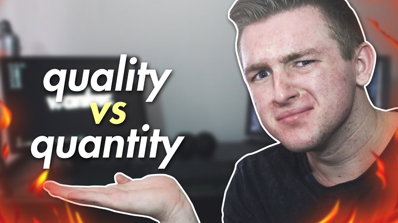 Quantity vs quality. Низкое качество ютуб