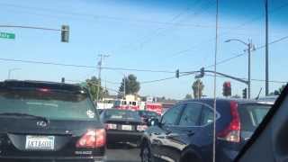 San Jose fire department Engine 26 responding code 3 to a medical