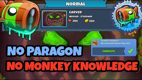 Bloonarius Normal Tutorial || No Monkey Knowledge + No Hero Achievement || Carved - BTD6