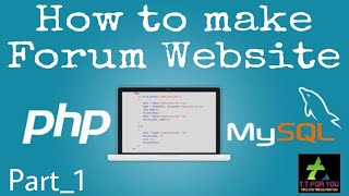 How To make Forum Website From PHP & MySQL Step By Step In Urdu/Hindi Part_1