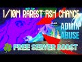 🔴 FREE SERVER BOOST UNLIMITED | NO ABSEN | NO AFK | NO SCRIPT | NO PT PT | NO DOBEL AKUN  [FISH IT]