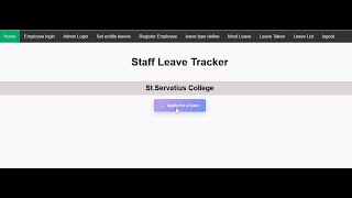 Leave Tracker Video