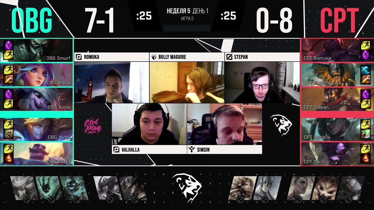 CPT vs OBG Highlights LCL Spring Season 2021 W5D1 CTRL PLAY vs One Breath Gaming