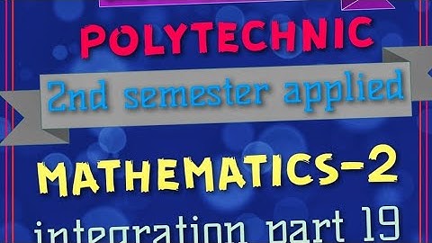 polytechnic 2nd semester integration by partial fractions applied mathematics-2 part 19 ex.4(1)