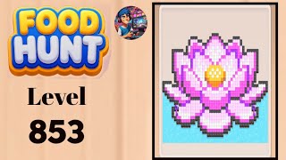 Food hunt pixel puzzle level  853 solution and walkthrough for gameplay 