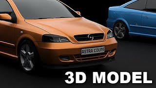 3D model : Opel Astra G Coupe Bertone