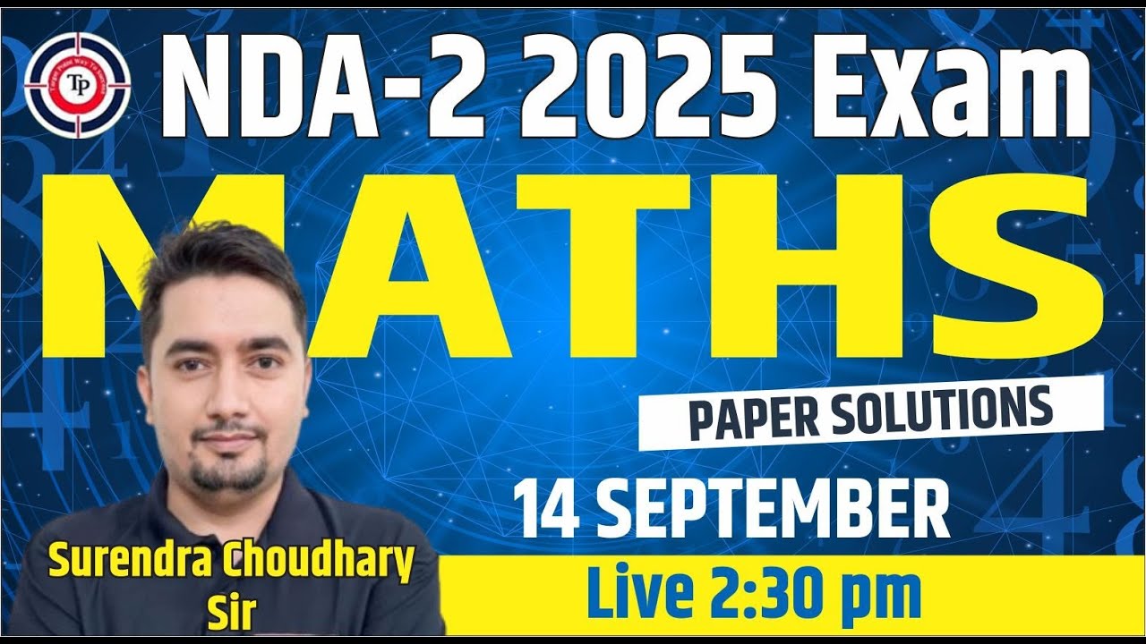 NDA 2 2025 Maths Answer Key 🔥 100% Accurate Solutions for All Sets | UPSC NDA Maths Paper Analysis