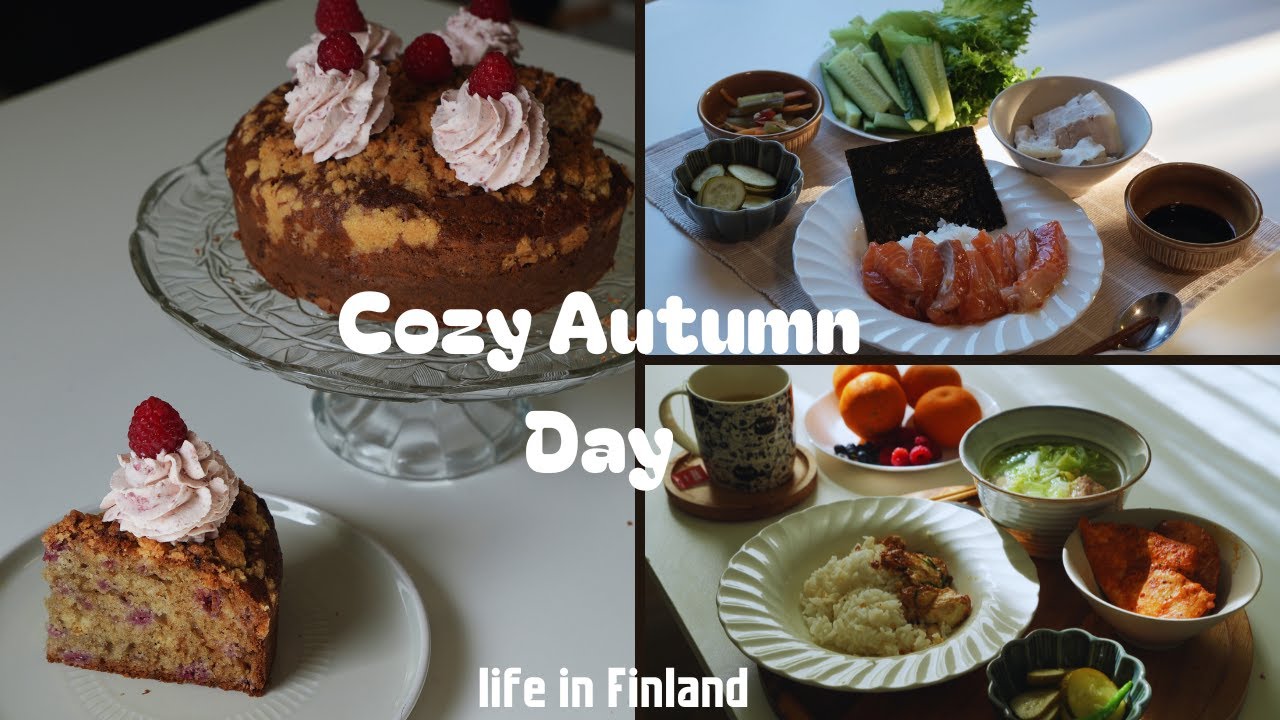 Life in Finland 🍂 Slow Living | A Peaceful Day Eating Alone at Home| Simple Meals| Cozy Baking