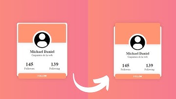Tarjeta de perfil básica con HTML y CSS