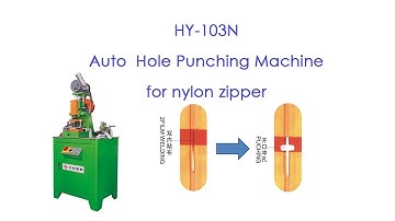 HY-103N Auto nylon zipper hole punch machine for injection pin box