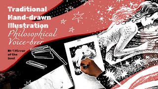 Sirena Universum No. 1 - Mirror of the soul | ASMR Storytelling + Art Speedpaint Process
