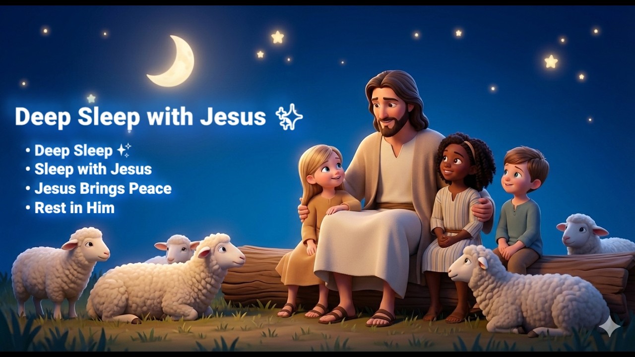 Jesus Love you while Sleep | Kids Relaxing Christian Sleep Music