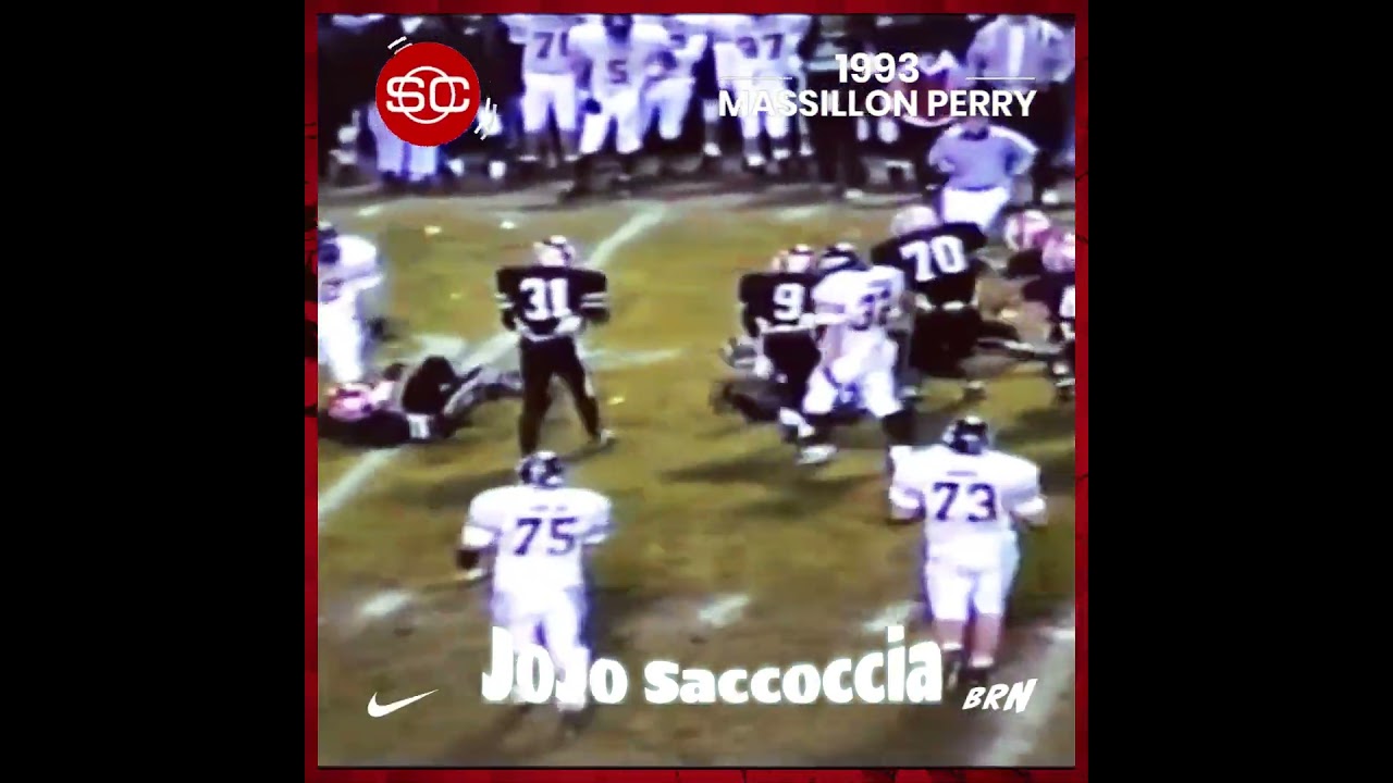 1993 🏈 JoJo Saccoccia QB Sack 🆚 Massillon Perry | Steubenville Big Red Football