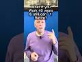 40 Years of Work, Still Broke at 65 #retirement #pension #hardtruth