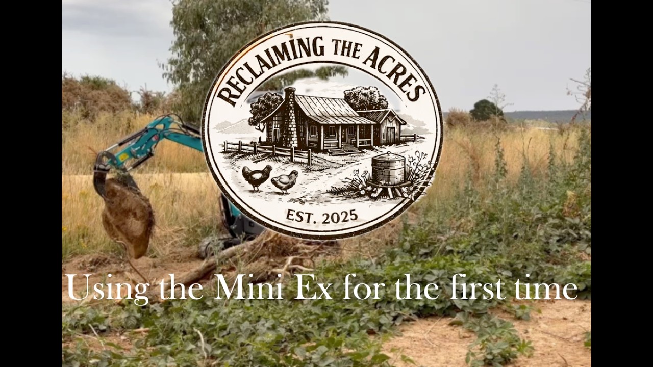 First Day on the Mini Excavator | Reclaiming the Acres – Episode 6