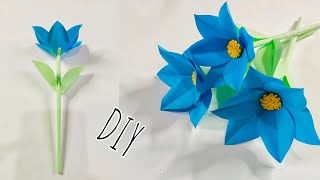 Beautiful Paper Flower Making | Home Decoration | Paper Flower For School 💐