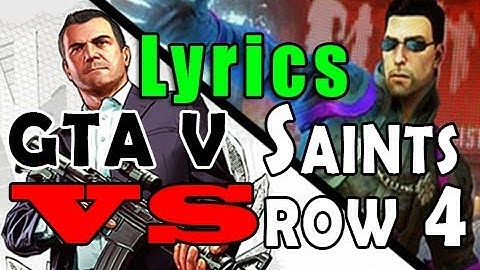 GTA VS Saints Row RAP BATTLE - JT Music and THK - LYRIC VIDEO